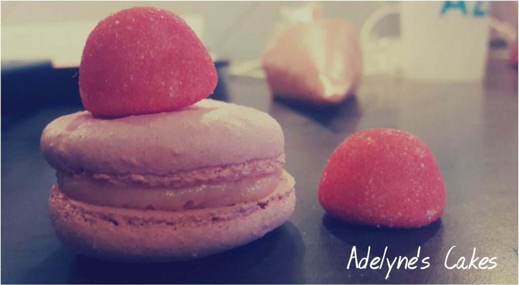 Macaron fraise tagada