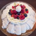 Pavlova fruits rouges coco