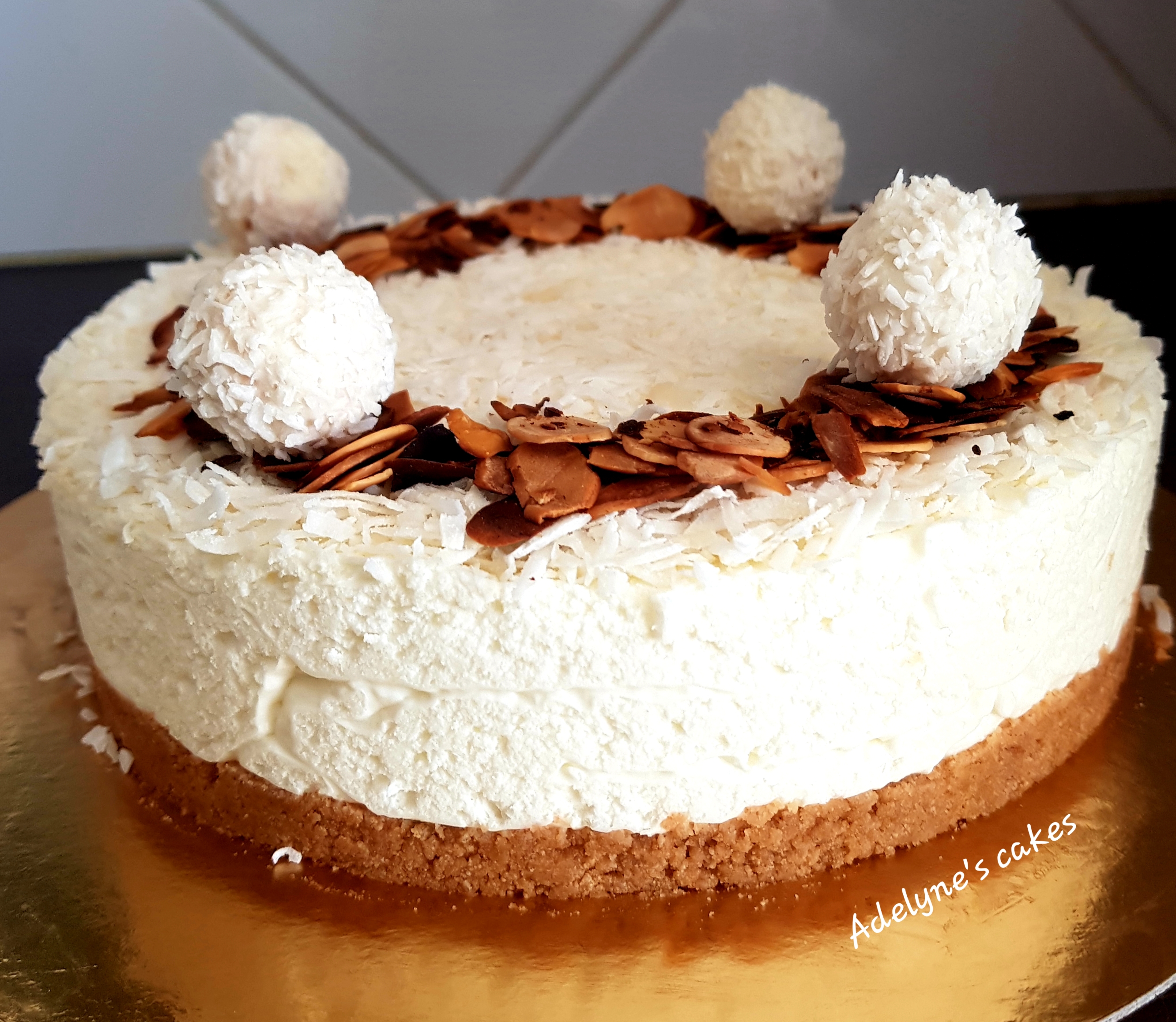 Cheesecake Raffaello Sans Cuisson Adelyne S Cakes Cheesecake Raffaello Sans Cuisson Adelyne S Cakes