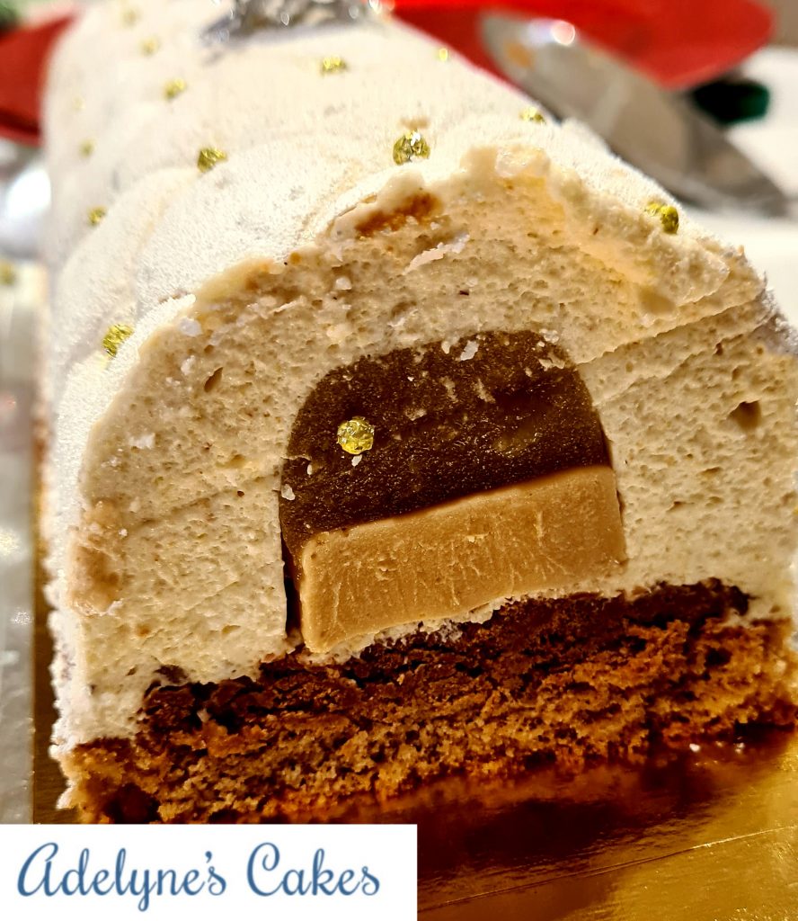 découpe bûche poire spéculoos