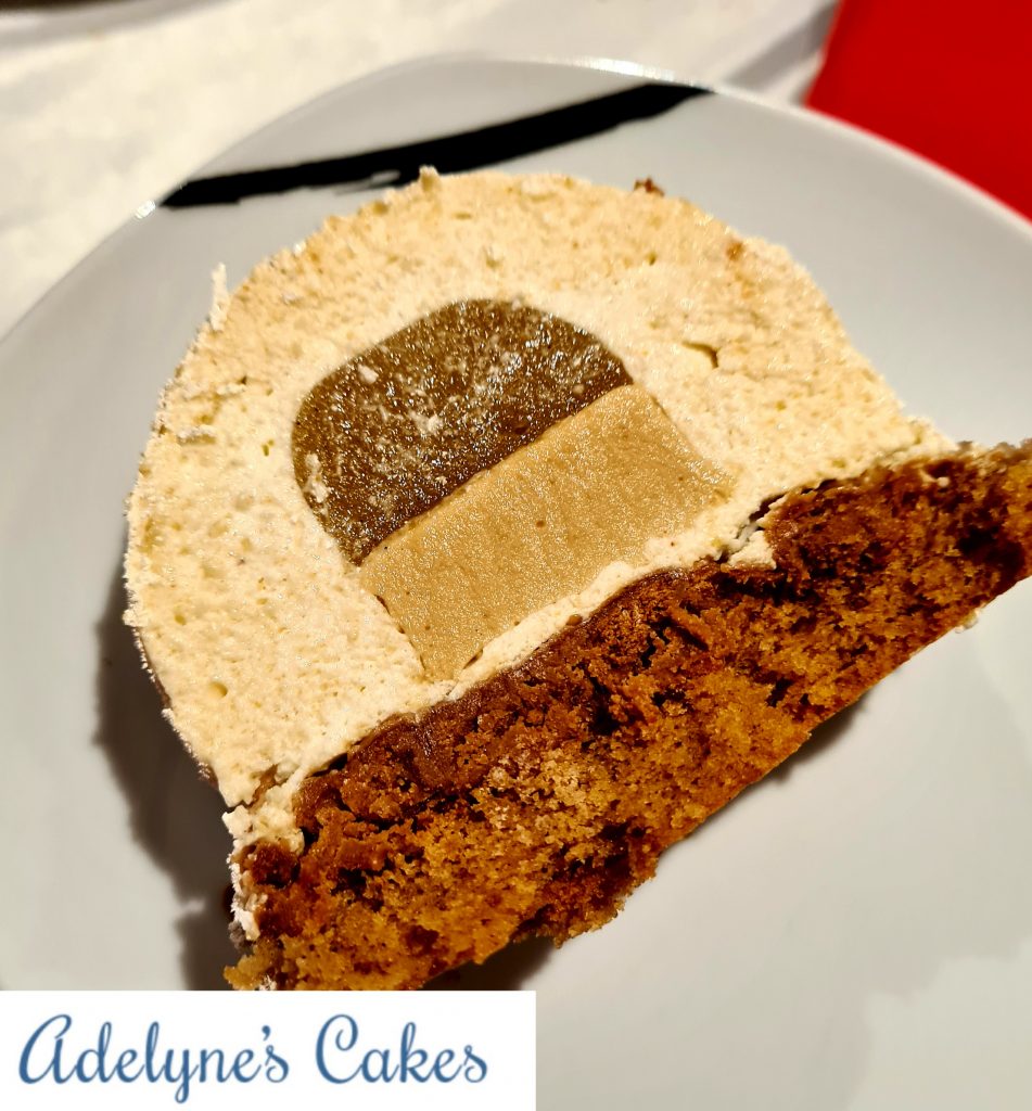 découpe bûche poire spéculoos